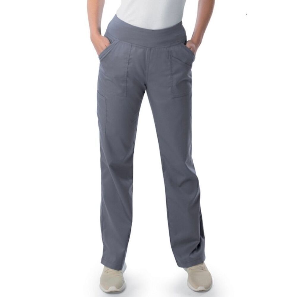 Landau ProFlex Tailored Fit Comfort Stretch 4-Pocket Scrub Pants Men’s Graphite